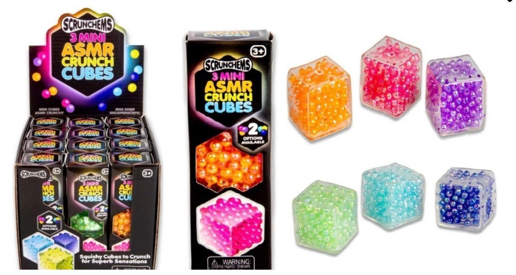 Scrunchems ASMR Crunch Cubes Mini x3