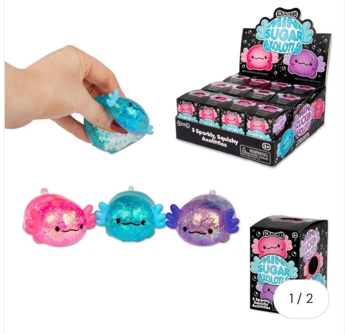 Scrunchems Pack Of 3 Axolotols